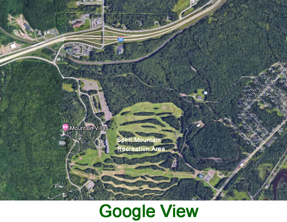 Google image of Spirit Mountain area