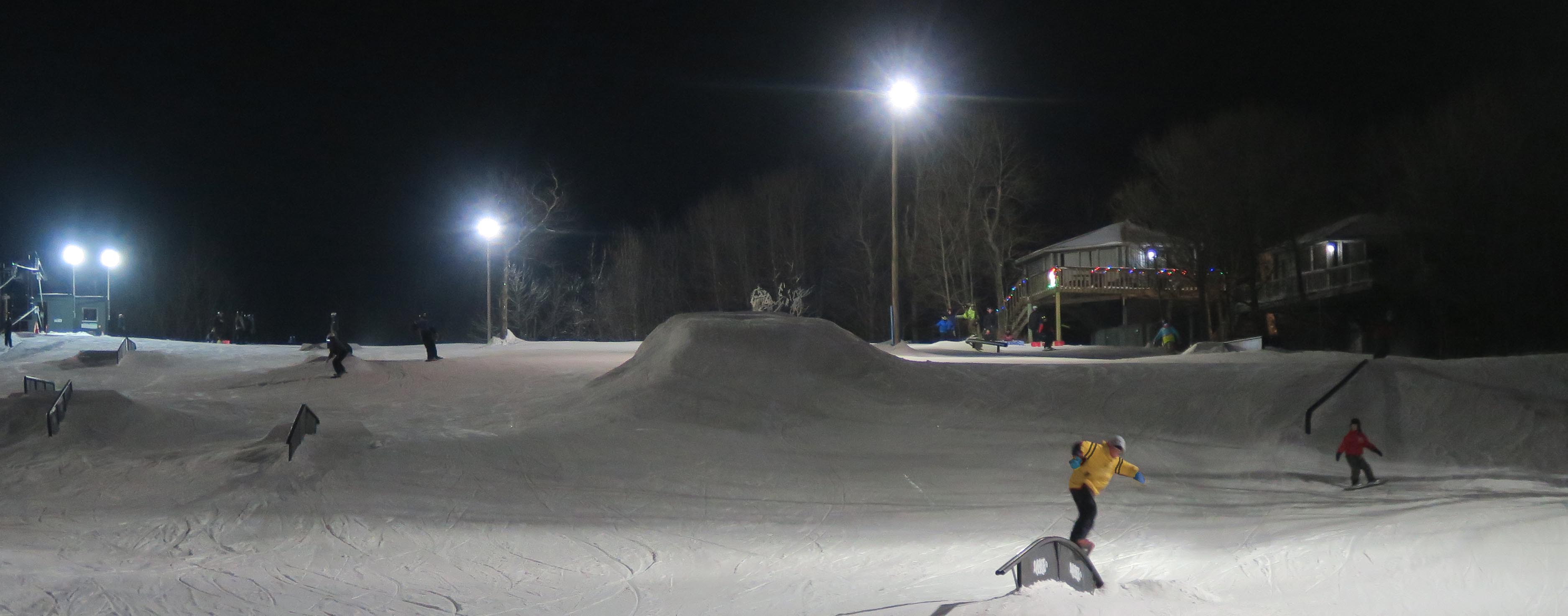 Spirit Mountain Terrain Park After Dark